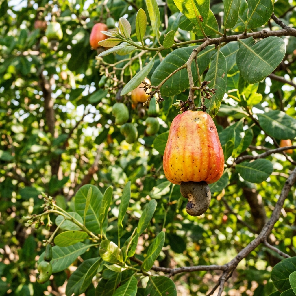 Cashew Tree and Harvest